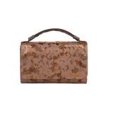 Brown Textured Handbag