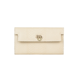 Beige Textured Wallet
