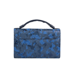 Navy Textured Handbag
