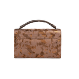 Brown Textured Handbag
