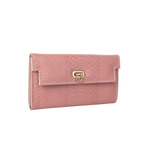 Pink Textured Wallet