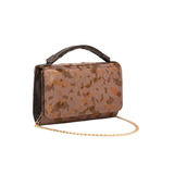 Brown Textured Handbag