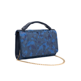 Navy Textured Handbag
