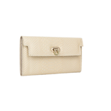 Beige Textured Wallet
