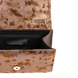 Brown Textured Handbag